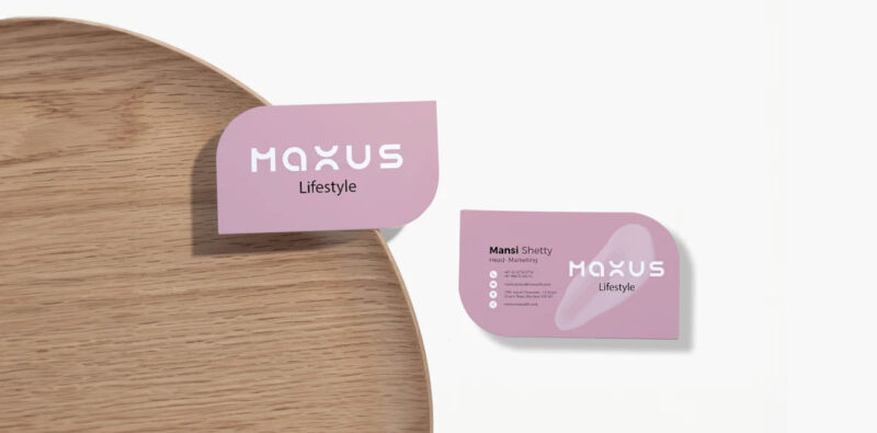Leaf Shape Visiting Cards