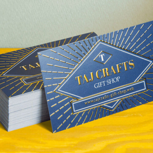Raised GOLD Foil Visiting Cards