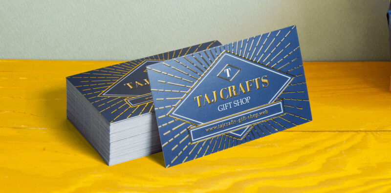 Raised GOLD Foil Visiting Cards