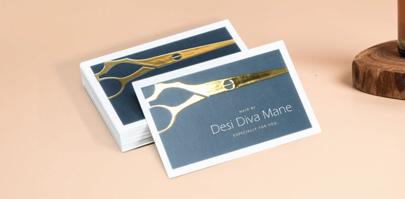 Raised GOLD Foil Visiting Cards