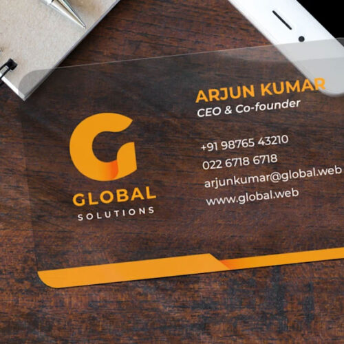 Transparent Business Cards
