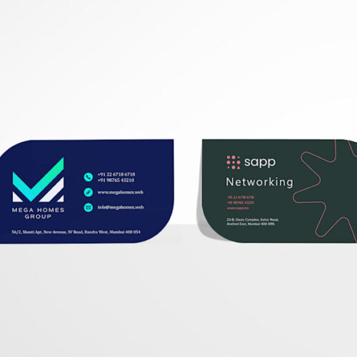 Leaf Shape Visiting Cards